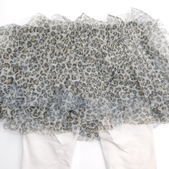 Girls 9-12 Months Tights with Leopard Print Tutu - Picture 4 of 6